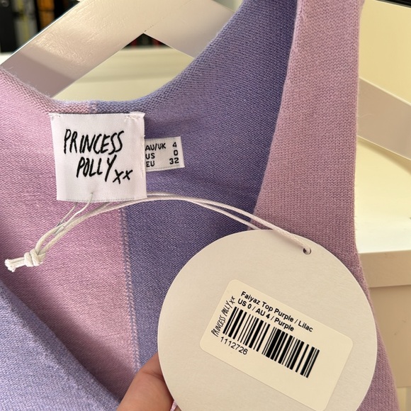 NWT Princess Polly Faiyaz Top in Purple/Lilac - Picture 12 of 13
